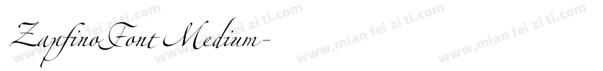 ZapfinoFont Medium字体转换